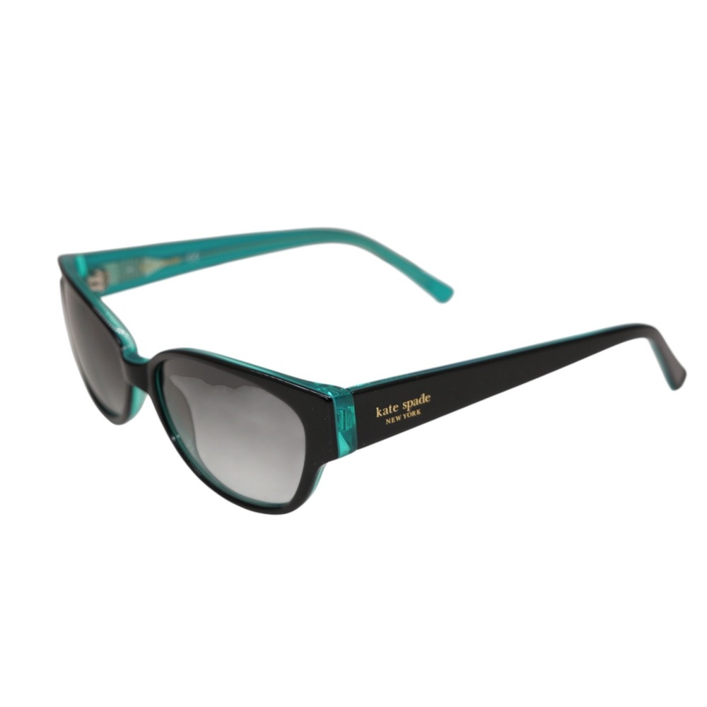 Kate Spade Halle/S Sunglasses Black Teal Blue Gradient Lens 53-15-140